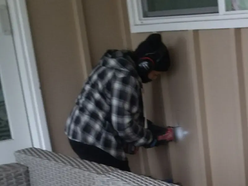 Professional electrician installing an exterior outlet in Union Gap